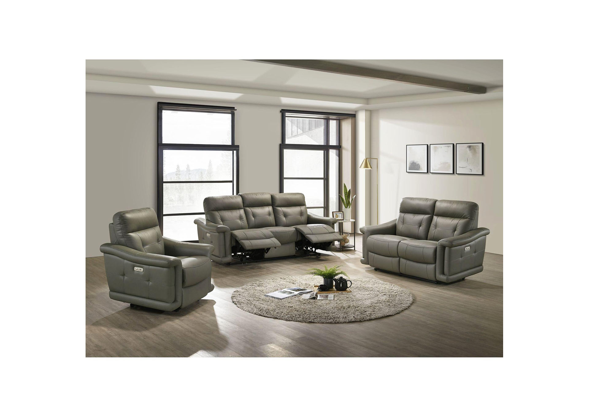 Summit Power Motion Sofa In Aviarah Grey,Elements