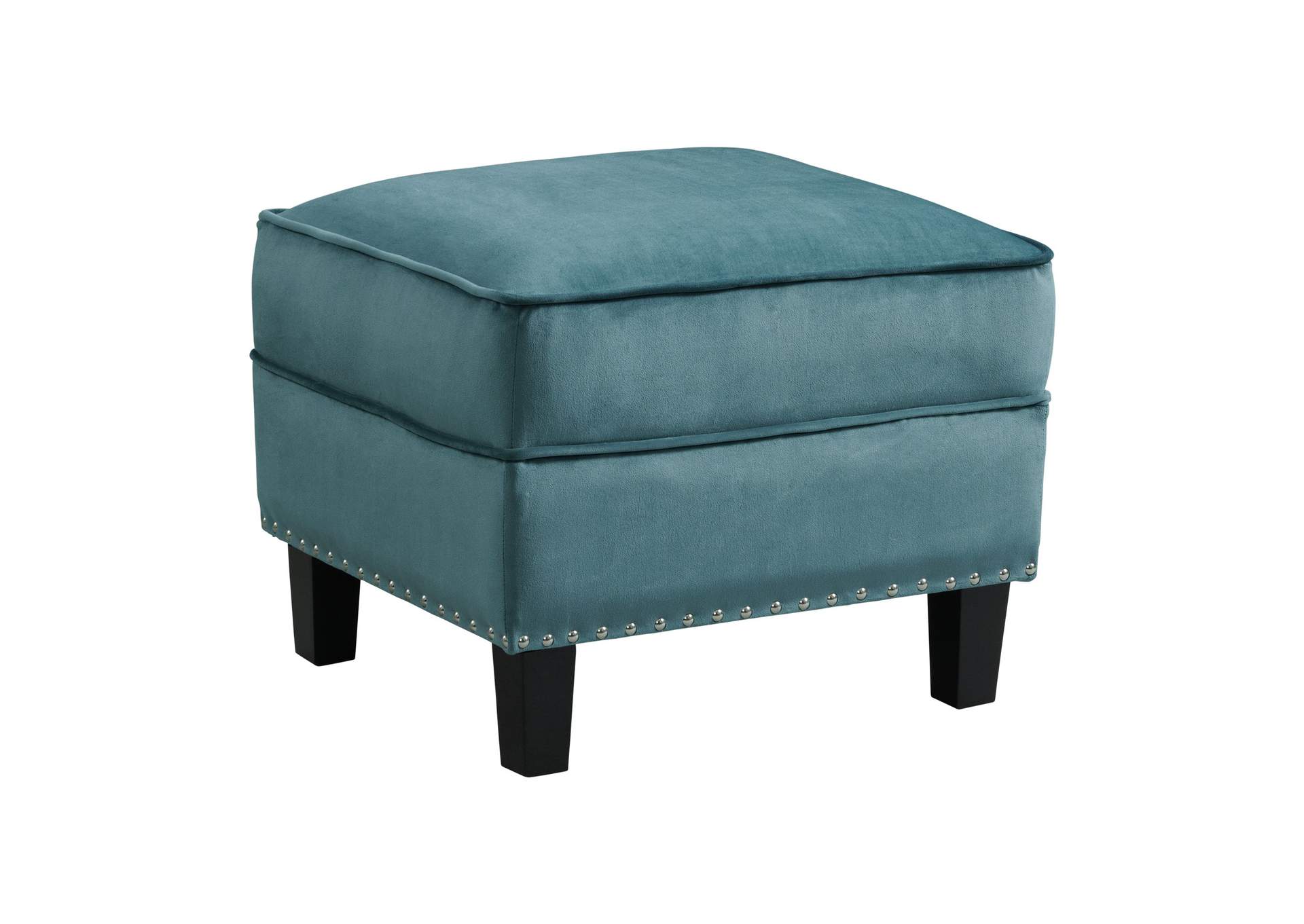 Tiffany Ottoman In Broadway Marine Blue,Elements