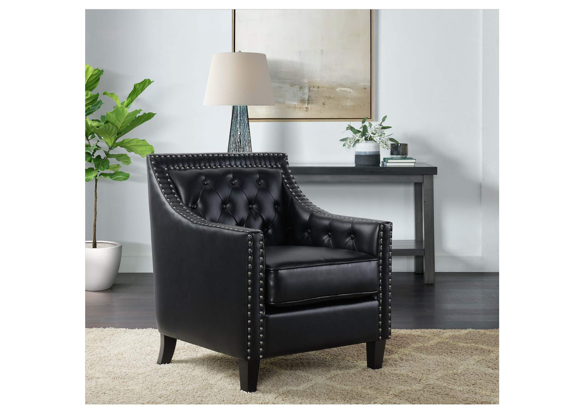 Tiffany 16042 Chair In Phoenix Black,Elements