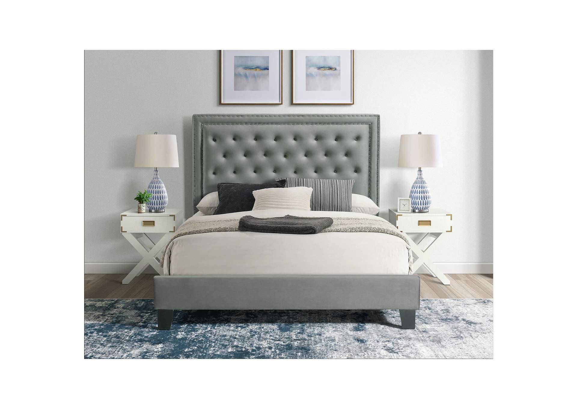 Tiffany Full Bed In Broadway Metal,Elements