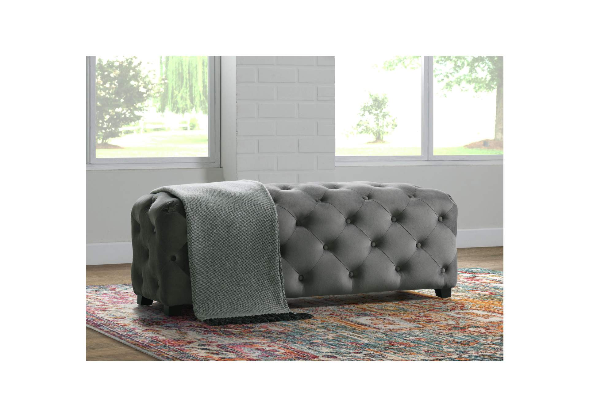 Tudor Bench In Mercer Granite,Elements
