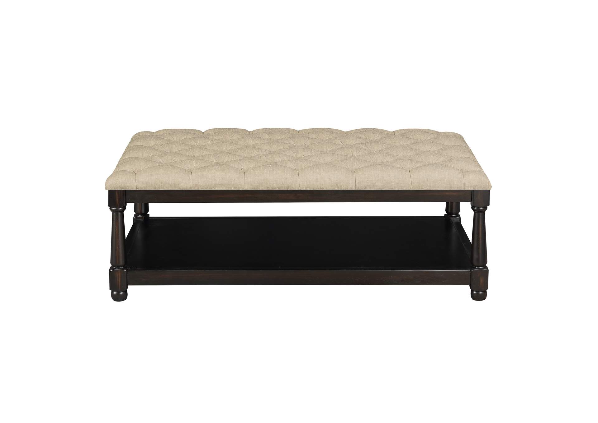 Beaumont Tufted Ottoman Table Kd Version Heirloom Natural,Elements