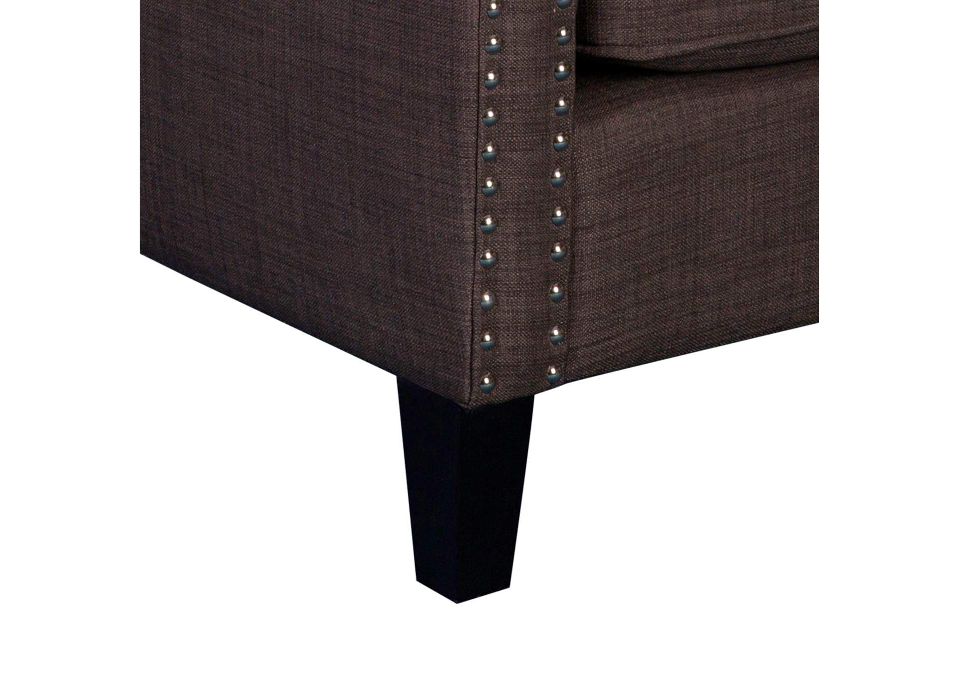 Erica 497 Chair With Chrome Nails Heirloom Chocolate,Elements
