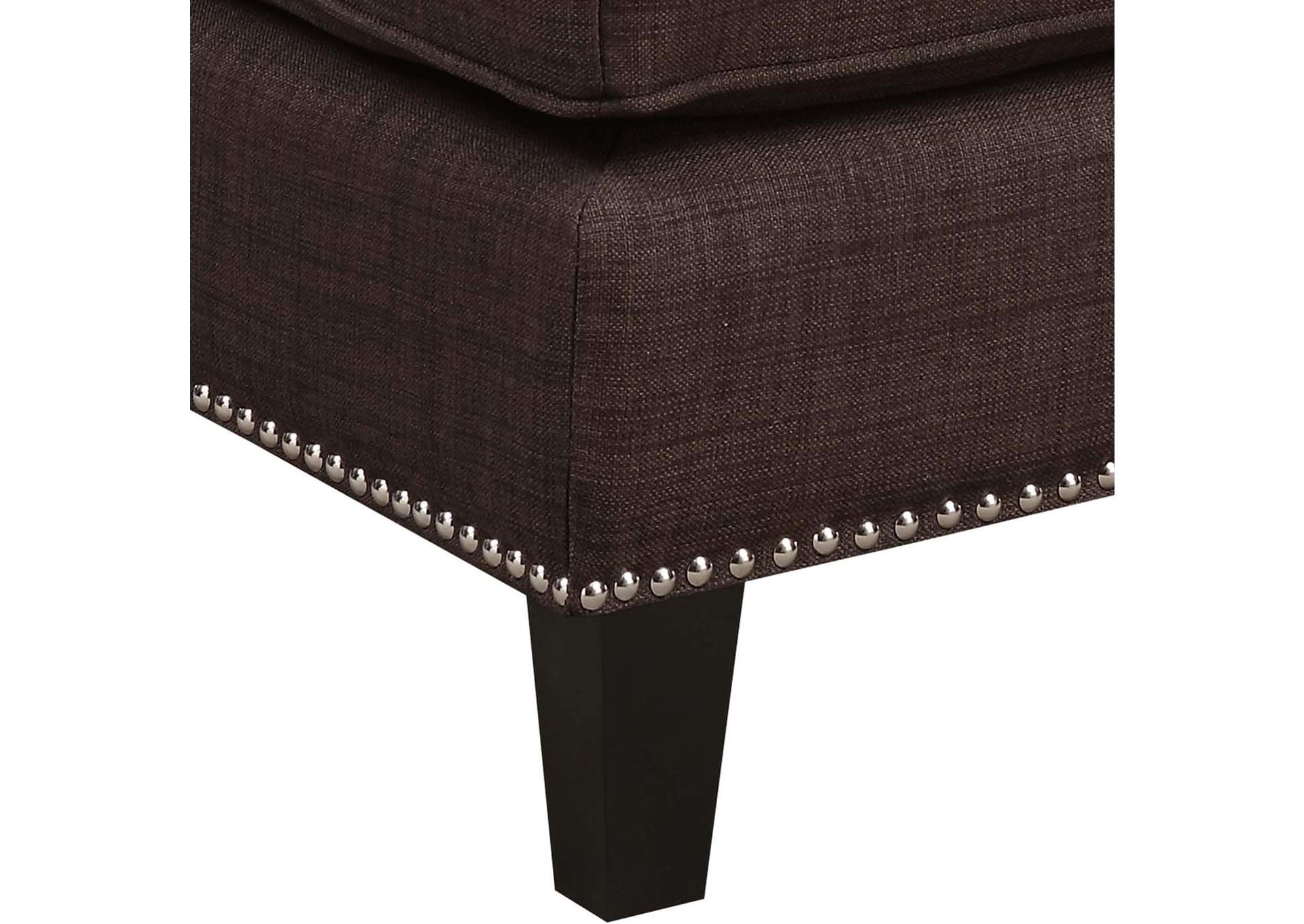 Erica Chair Ottoman Chocolate,Elements