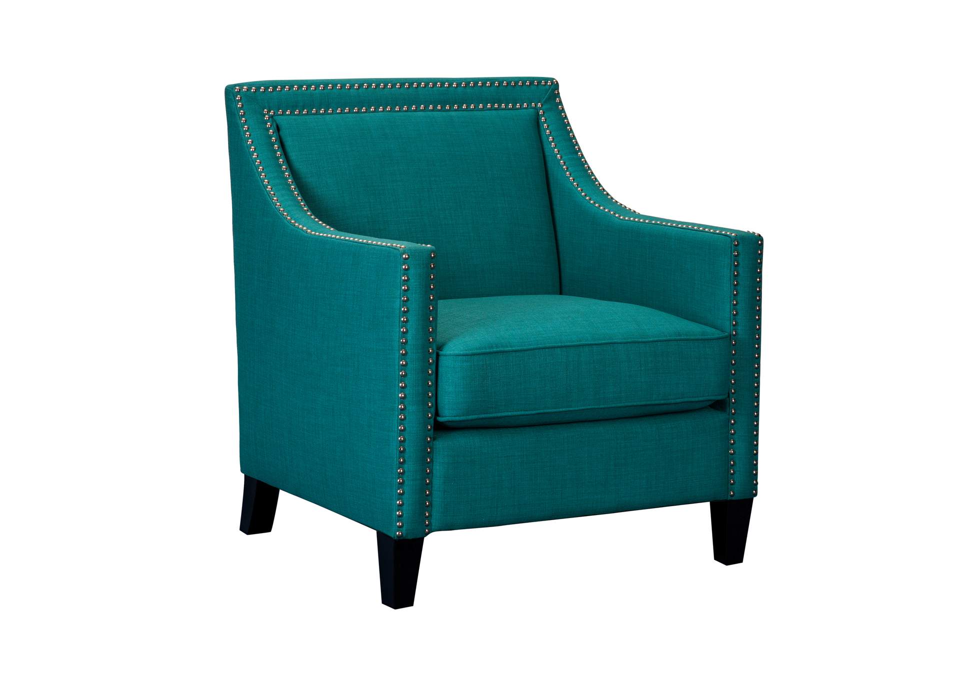 Erica 497 Chair With Chrome Nails Heirloom Aqua - Teal,Elements