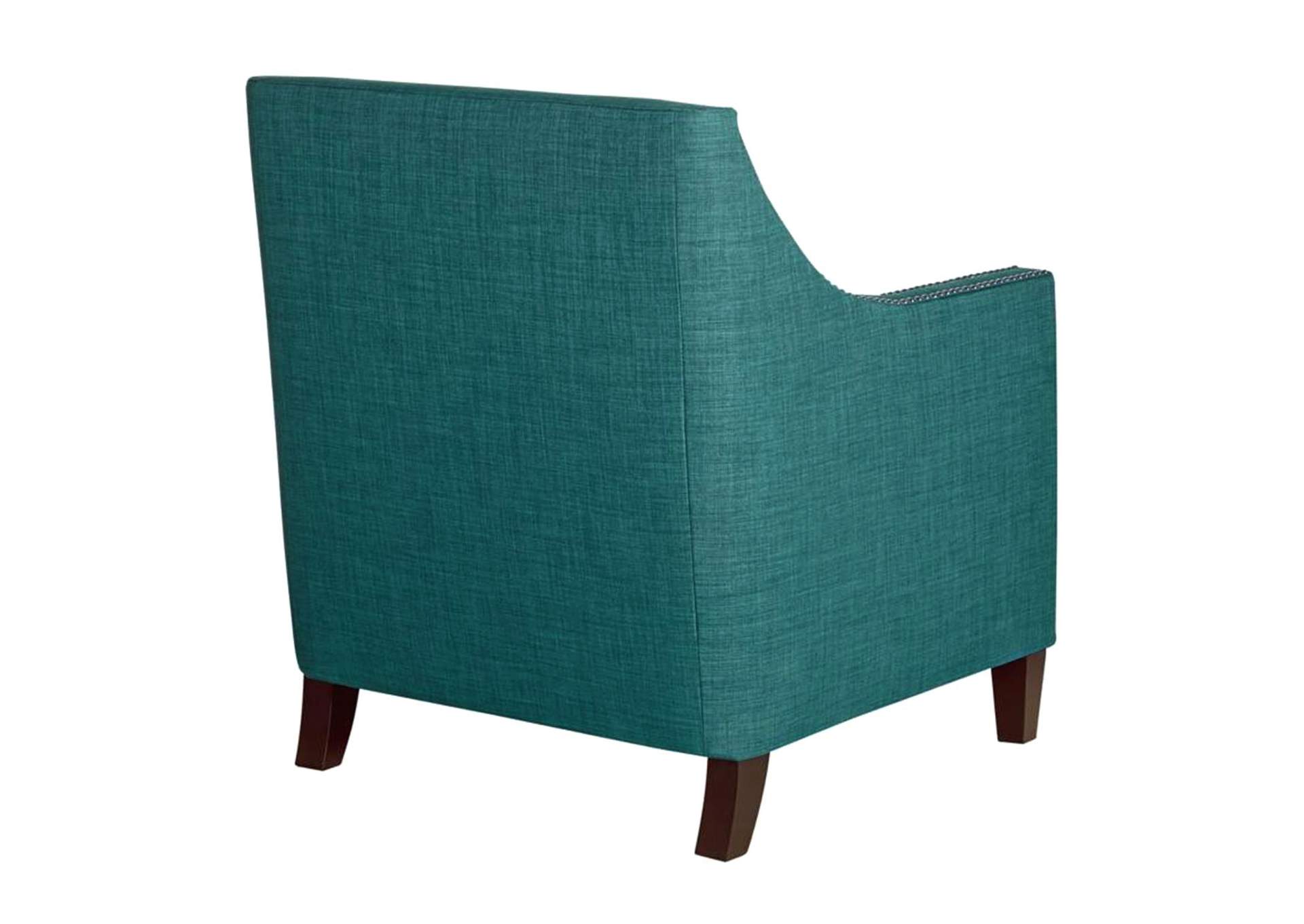Erica 497 Chair With Chrome Nails Heirloom Aqua - Teal,Elements
