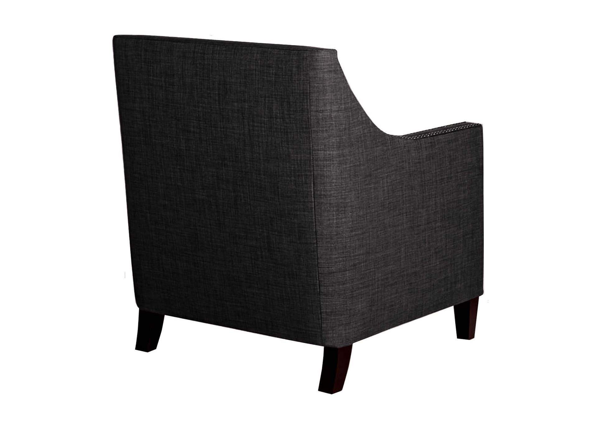Erica 497 Chair With Chrome Nails Heirloom Charcoal,Elements