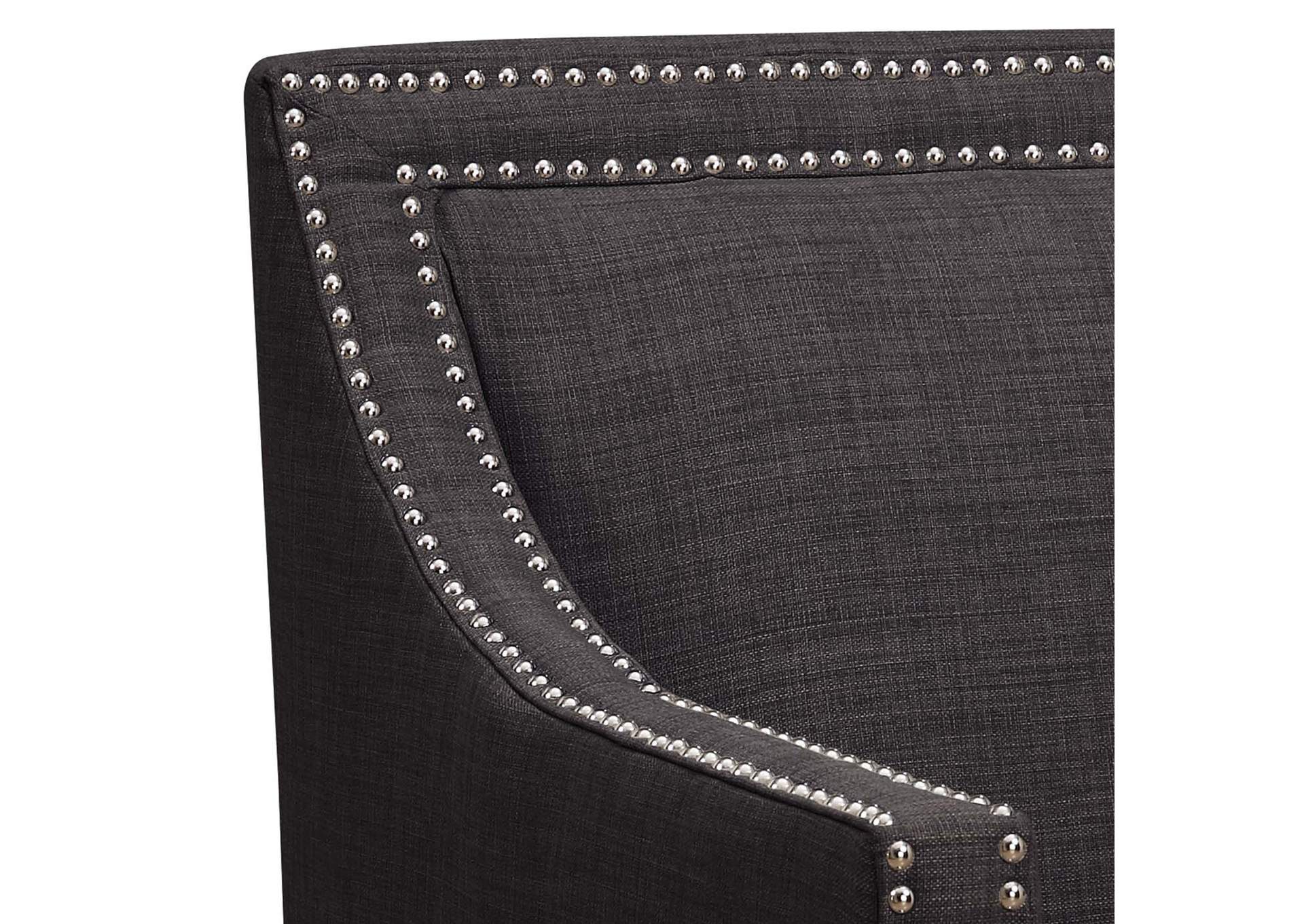 Erica 497 Chair With Chrome Nails Heirloom Charcoal,Elements