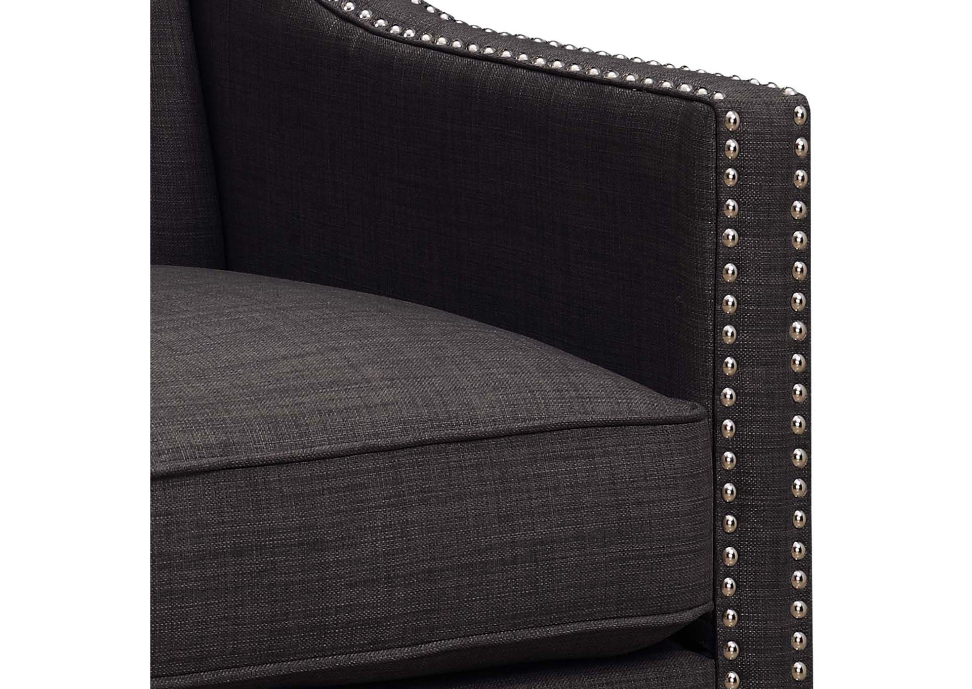Erica 497 Chair With Chrome Nails Heirloom Charcoal,Elements