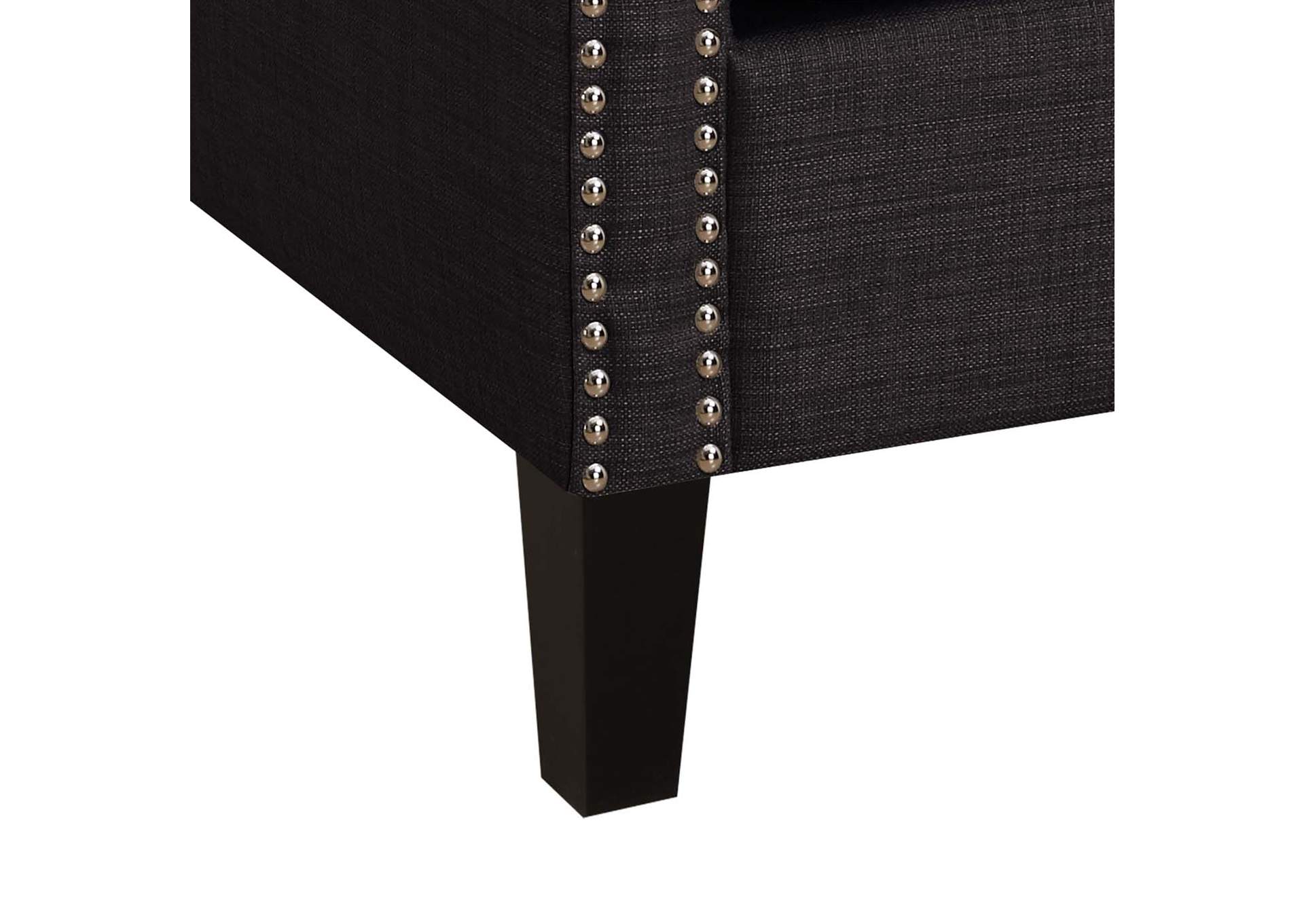 Erica 497 Chair With Chrome Nails Heirloom Charcoal,Elements