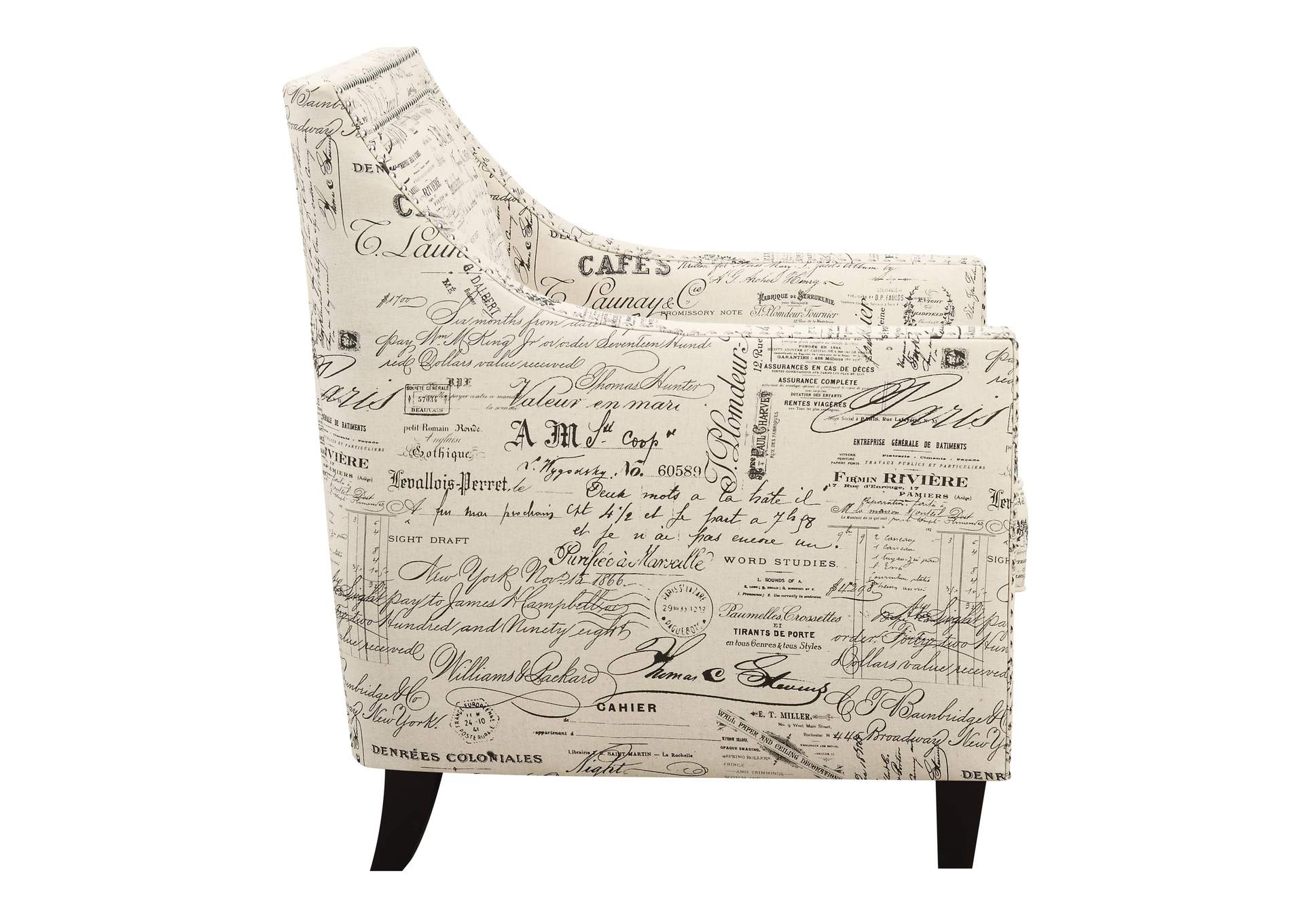 Erica 497 Chair With Chrome Nails French Script,Elements
