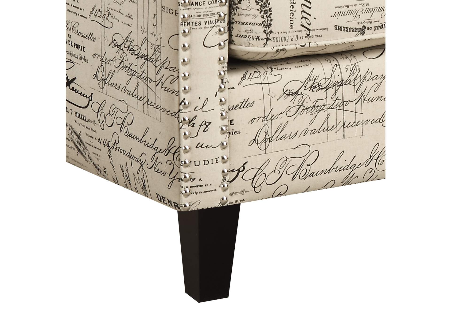 Erica 497 Chair With Chrome Nails French Script,Elements