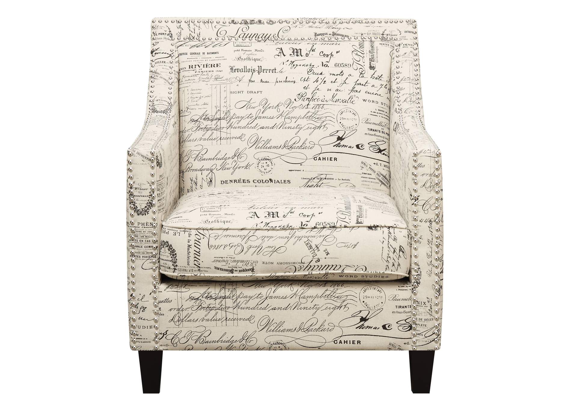 Erica 497 Chair With Chrome Nails French Script,Elements