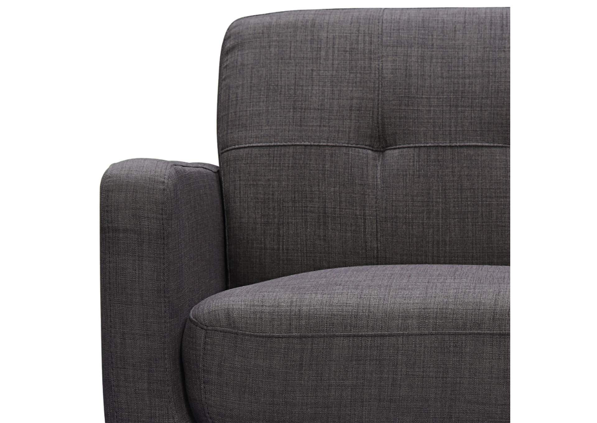 Hadley 4480 Kd Love Seat Heirloom Charcoal With No Pillows,Elements