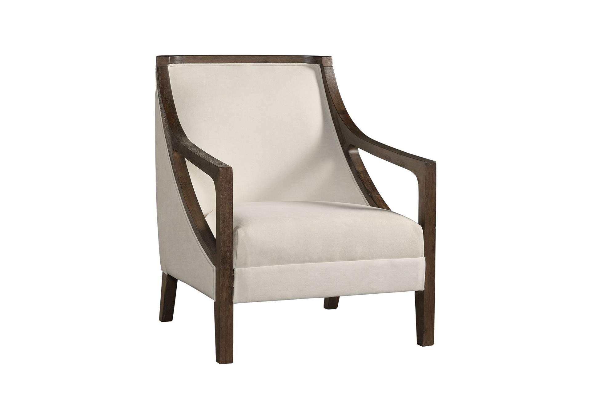 Hopkins Chair With Brown Arm Columbia Natural,Elements