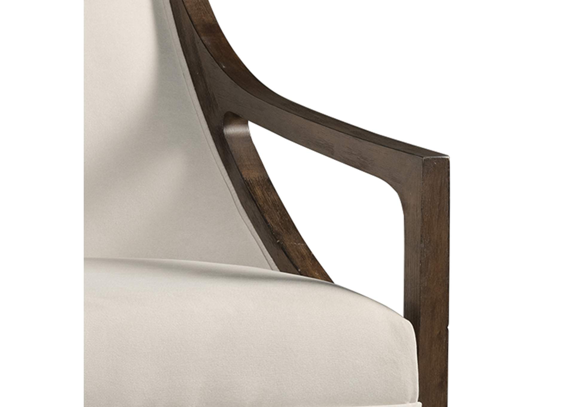 Hopkins Chair With Brown Arm Columbia Natural,Elements