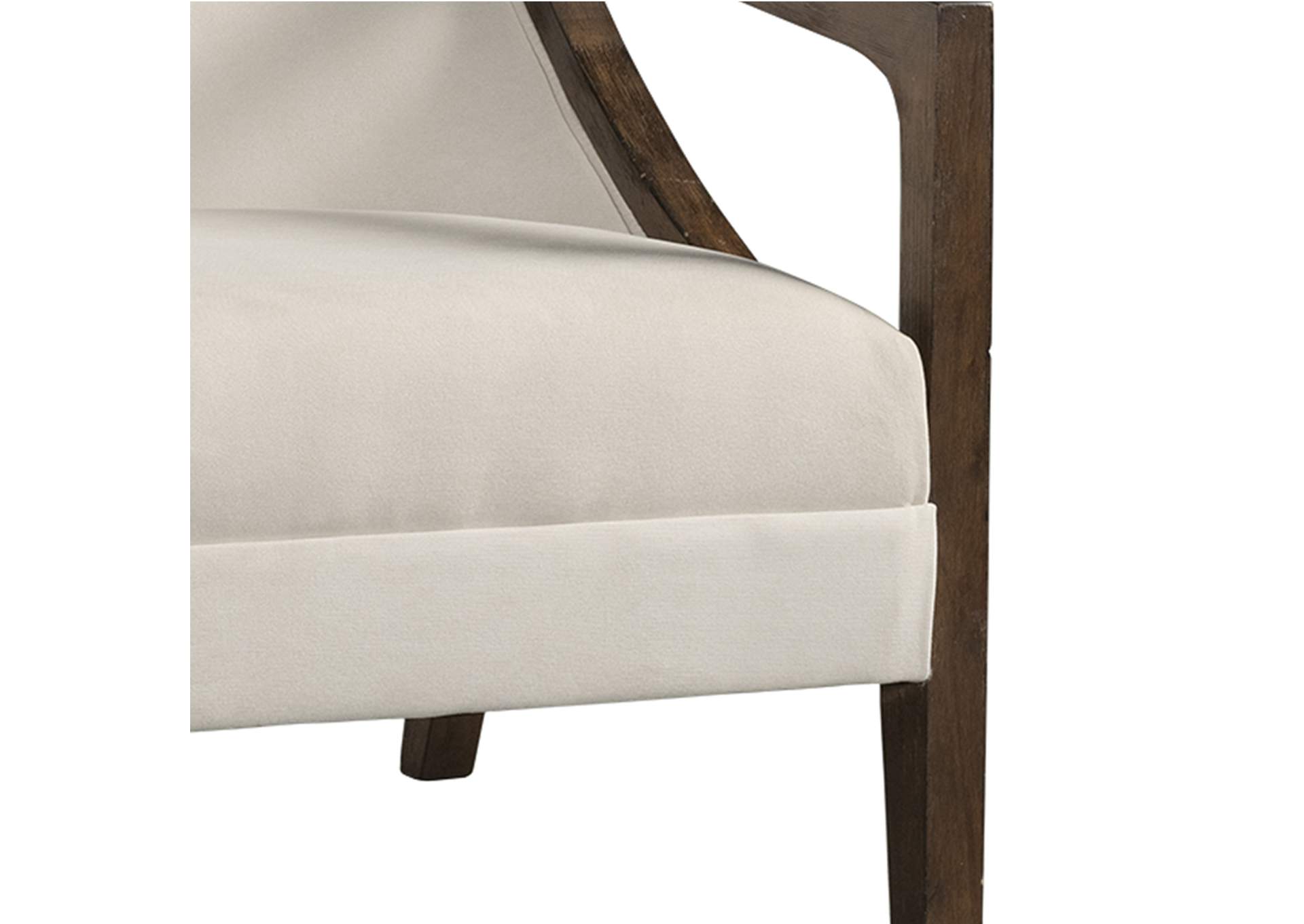 Hopkins Chair With Brown Arm Columbia Natural,Elements