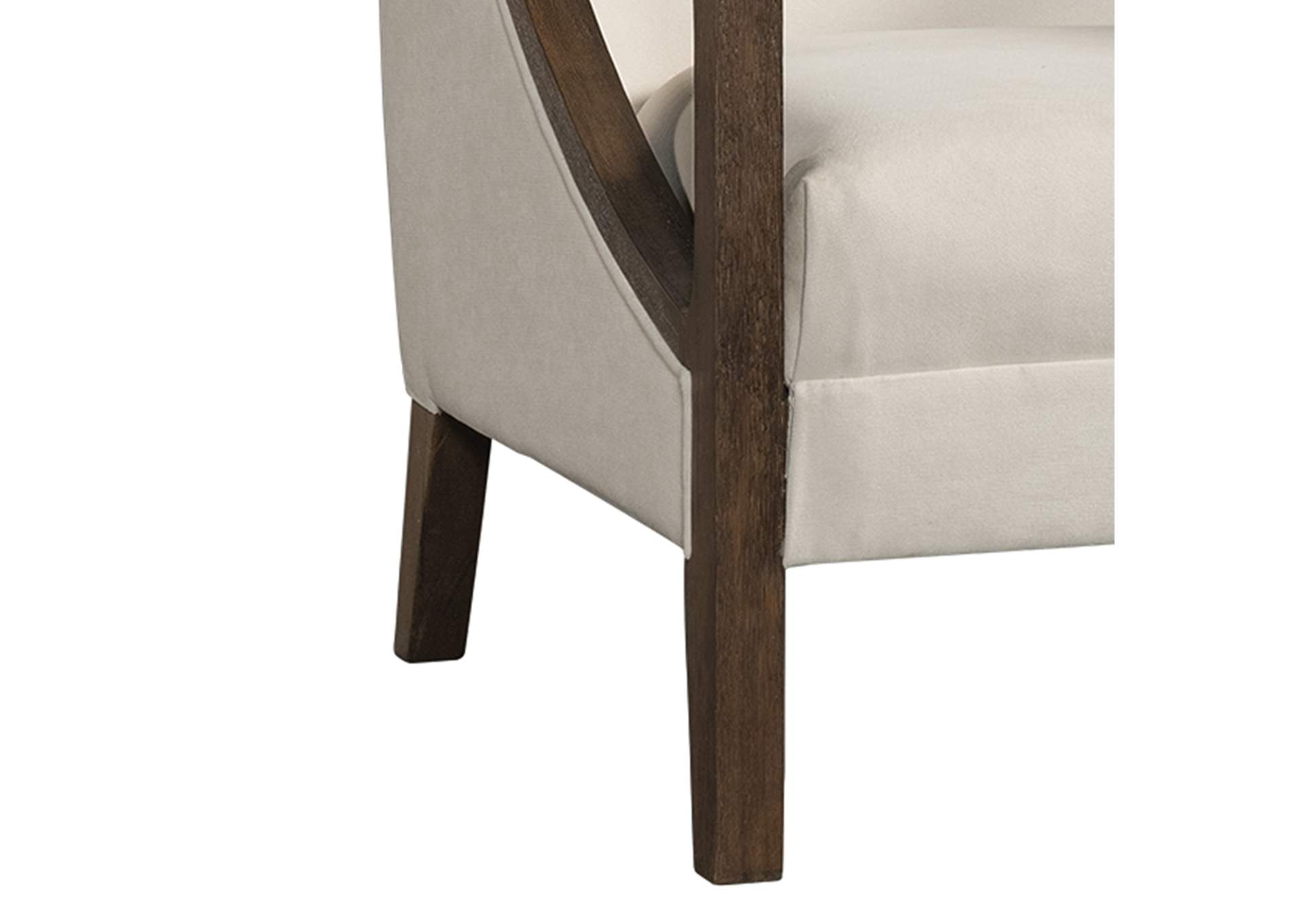 Hopkins Chair With Brown Arm Columbia Natural,Elements