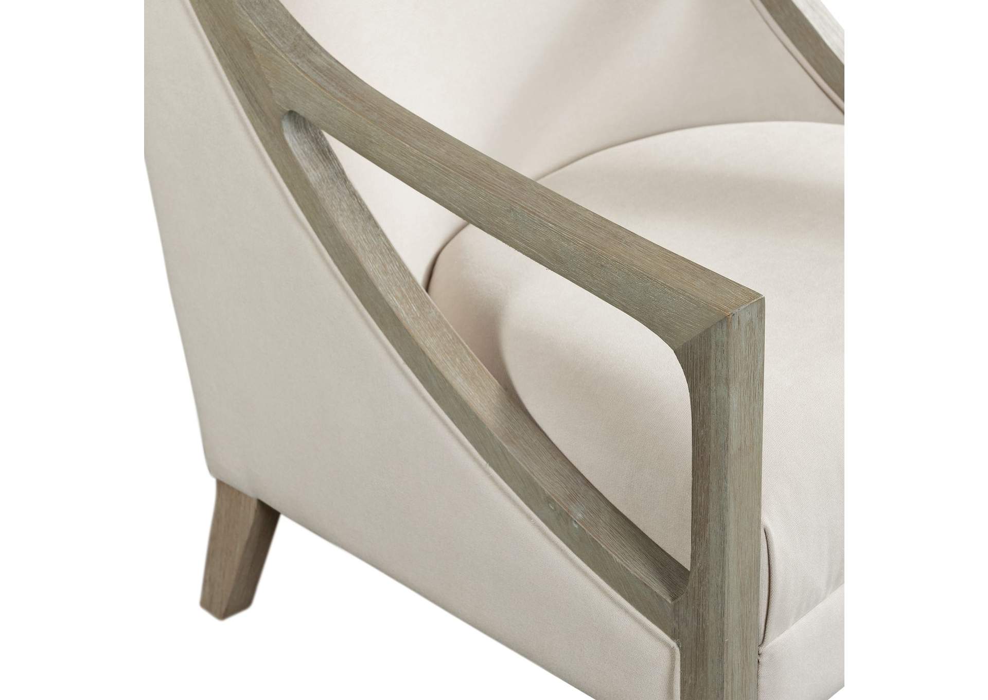 Hopkins Chair With White Wash Arm Columbia Natural,Elements