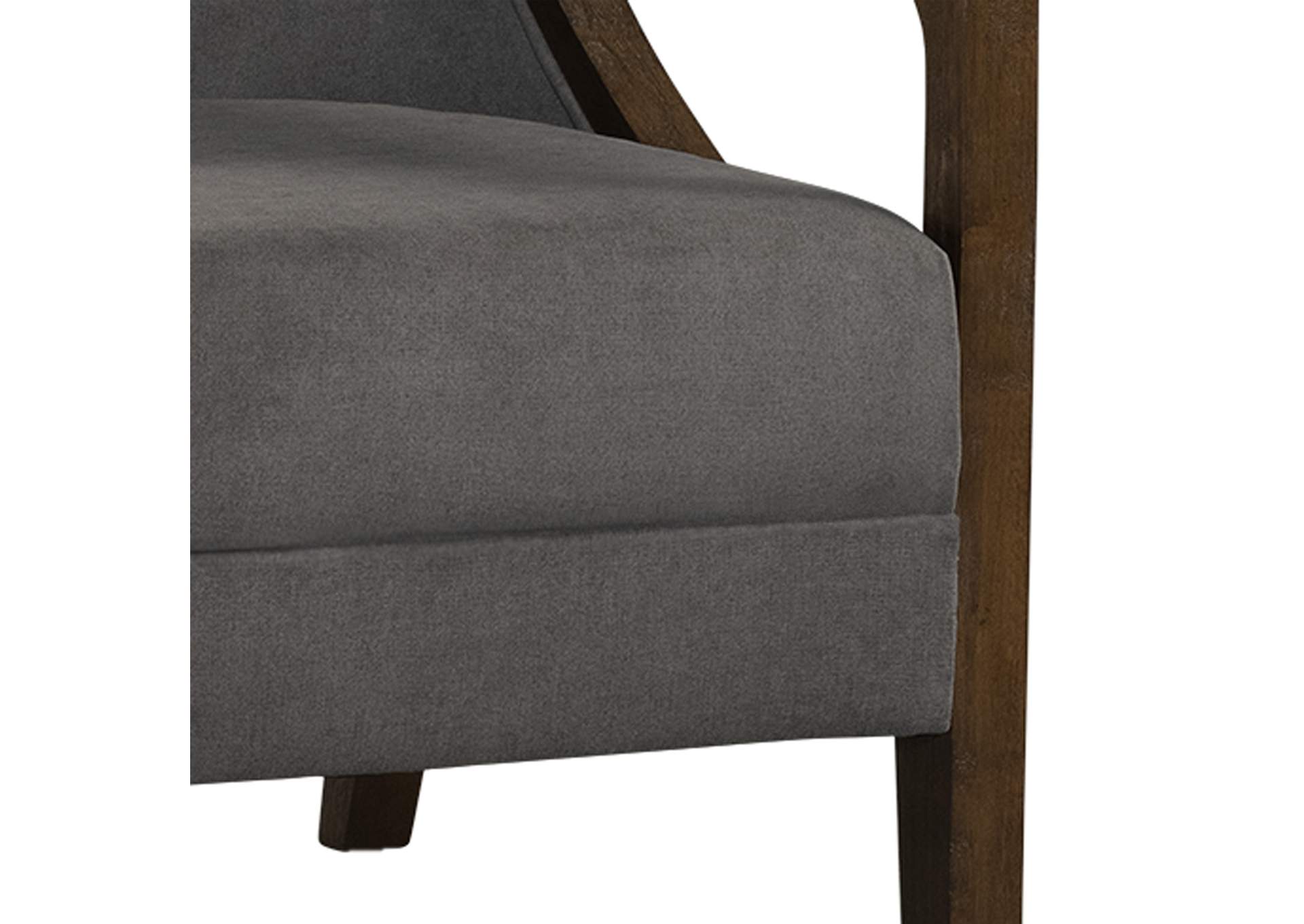 Hopkins Chair With Brown Arm Columbia Charcoal,Elements