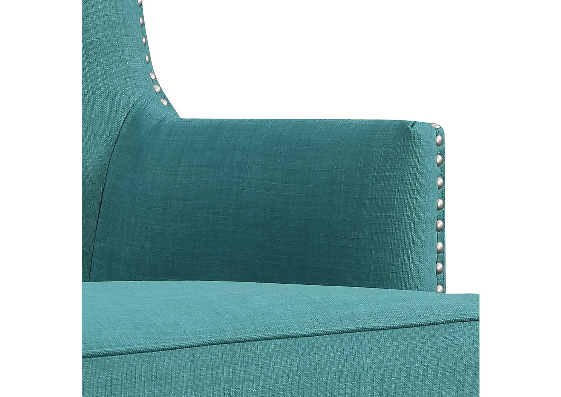 Kori 724 Chair With Chrome Nails Heirloom Aqua - Teal,Elements