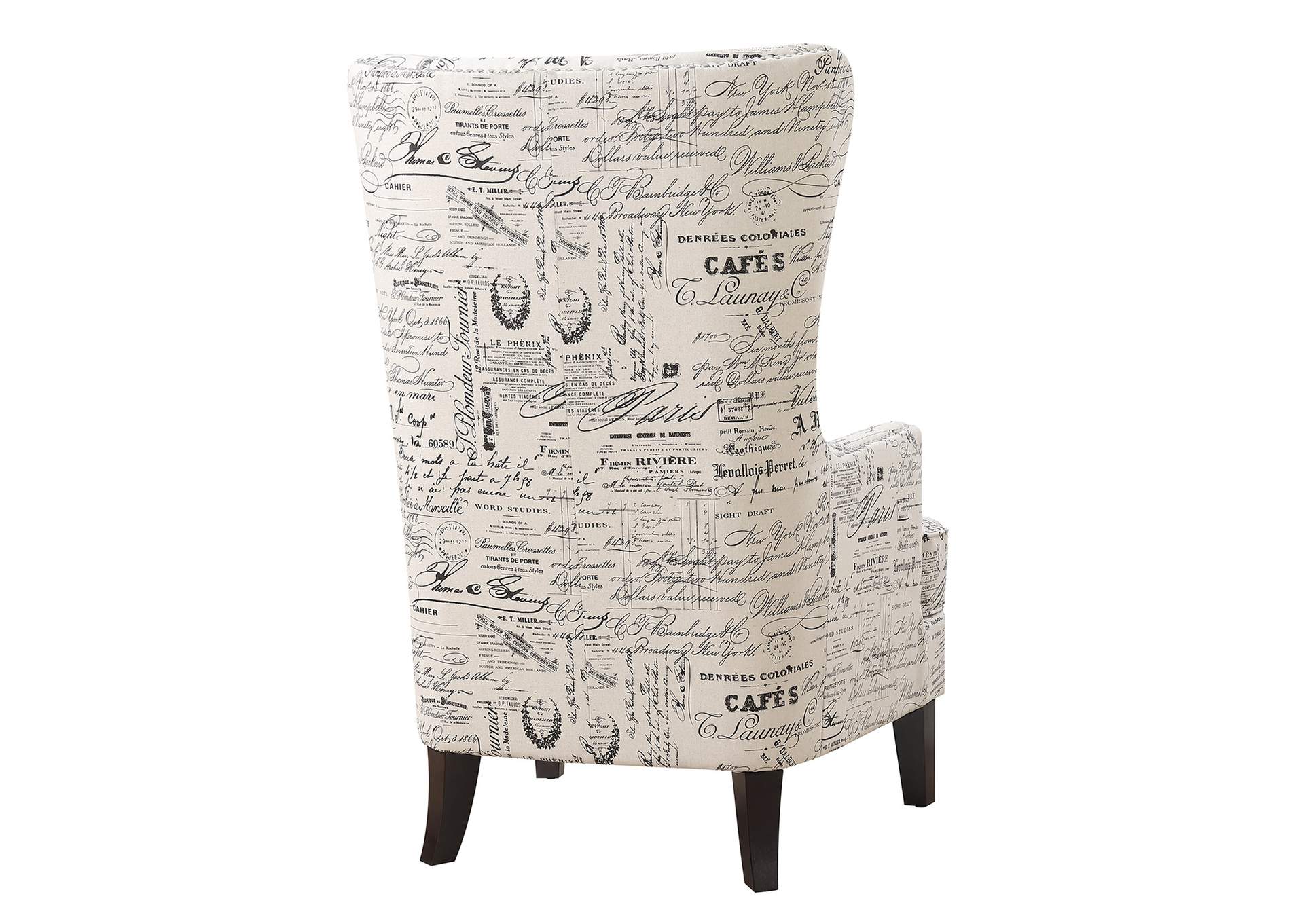 Kori 724 Chair With Chrome Nails L0118 - 1 Script Pattern,Elements