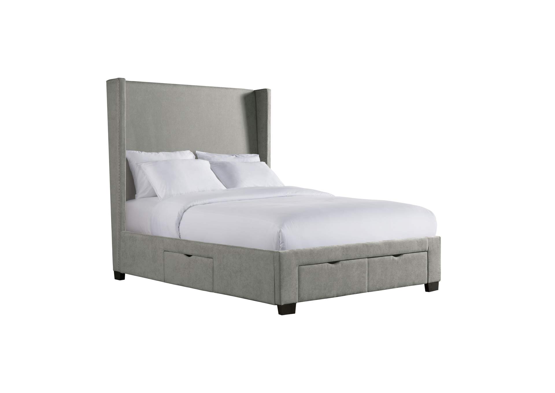 Magnolia Queen Storage Bed Boulder Grey,Elements