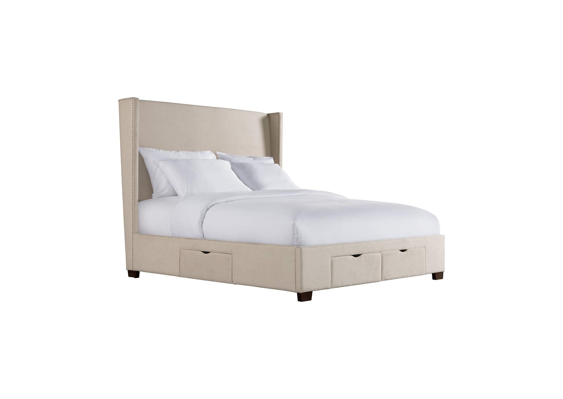 Magnolia King Storage Bed Boulder Sand,Elements