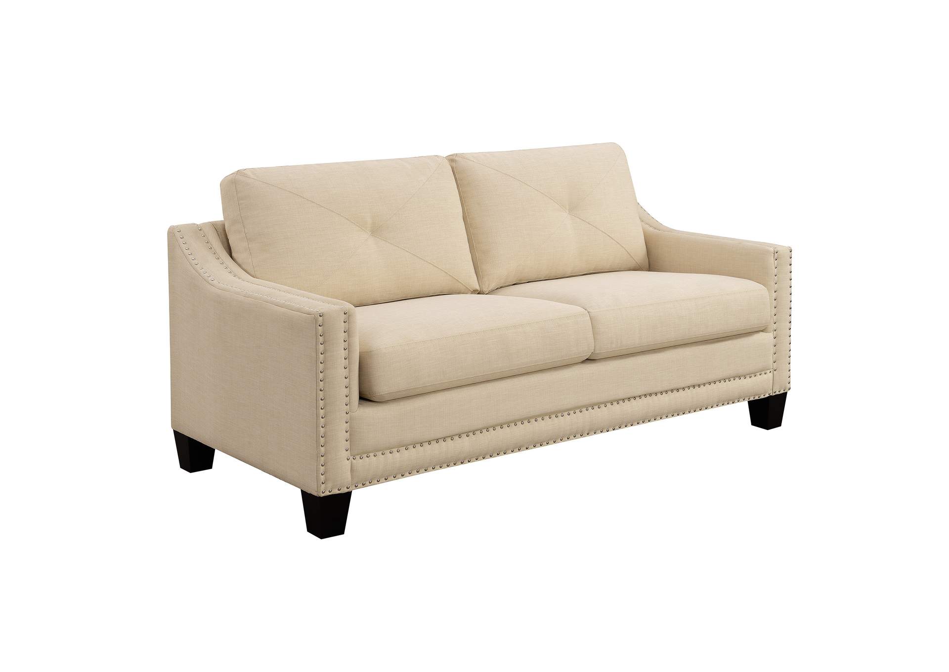 Malone 3 Piece Set - Sofa Loveseat Chaise In Natural,Elements