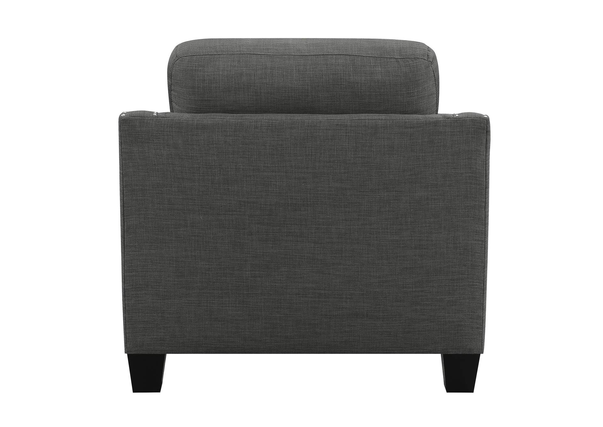 Malone Chair Chaise In Heirloom Charcoal,Elements
