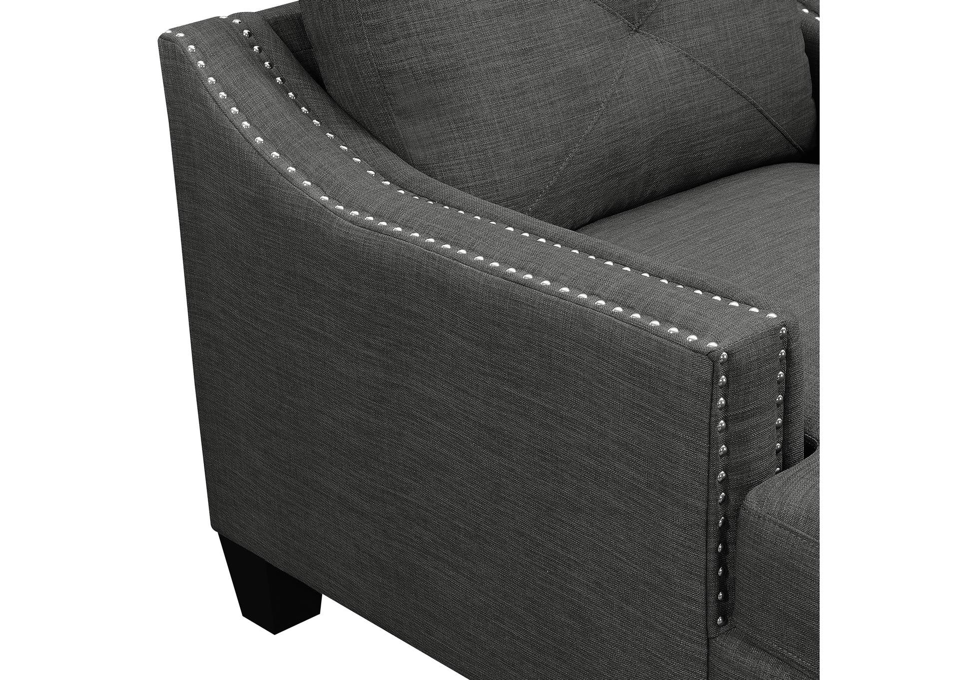 Malone Chair Chaise In Heirloom Charcoal,Elements