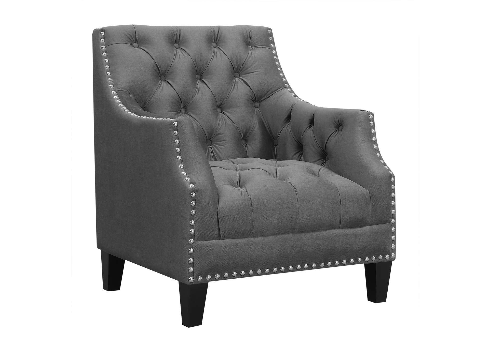 Norway Accent Chair Ottoman Charcoal,Elements