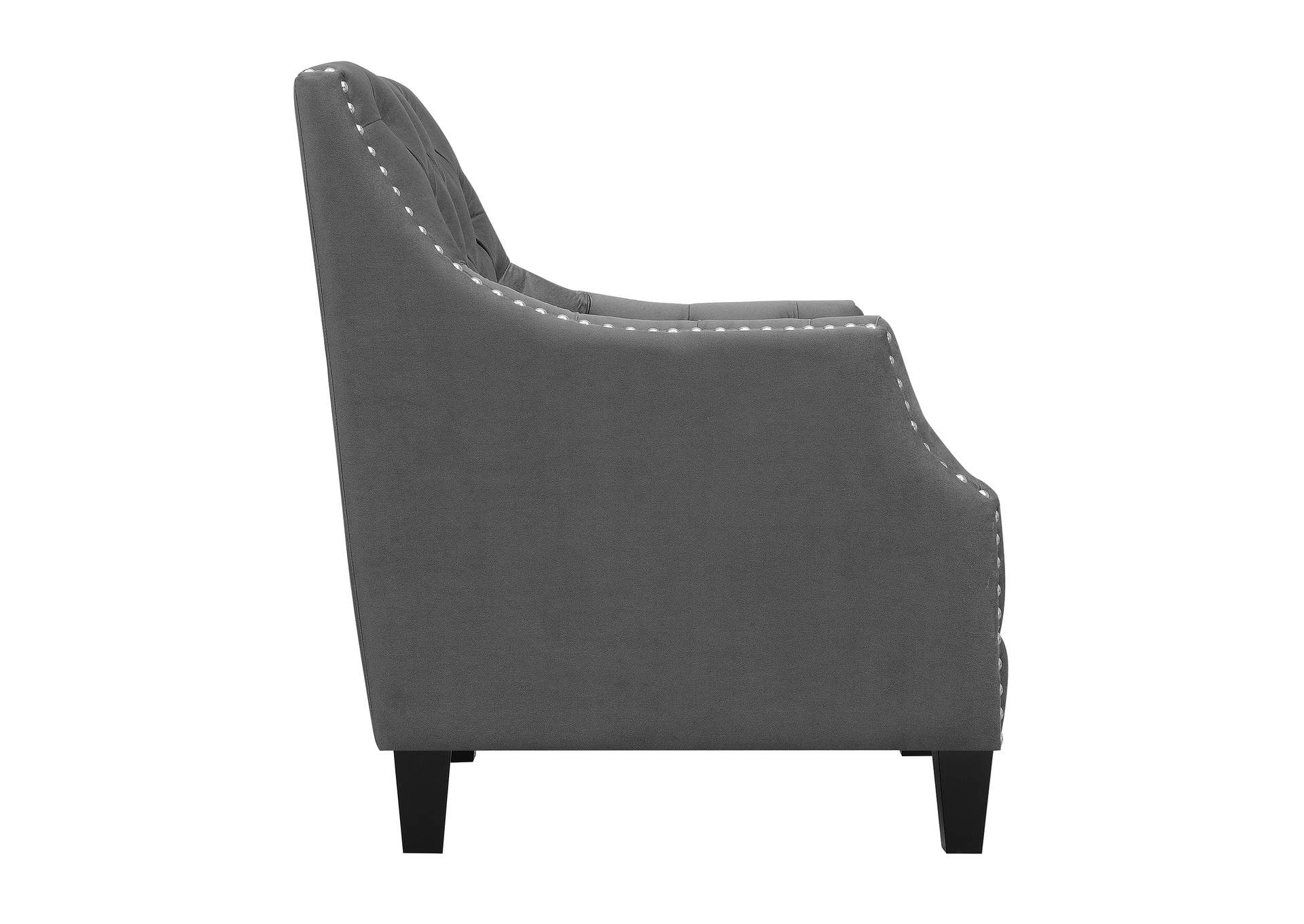 Norway Accent Chair Ottoman Charcoal,Elements