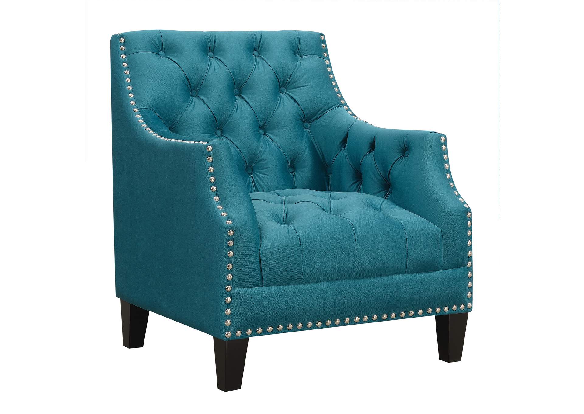 Norway Accent Chair Ottoman Teal,Elements