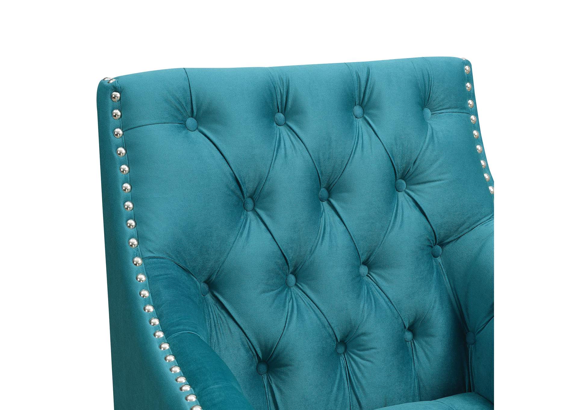 Norway Accent Chair Ottoman Teal,Elements