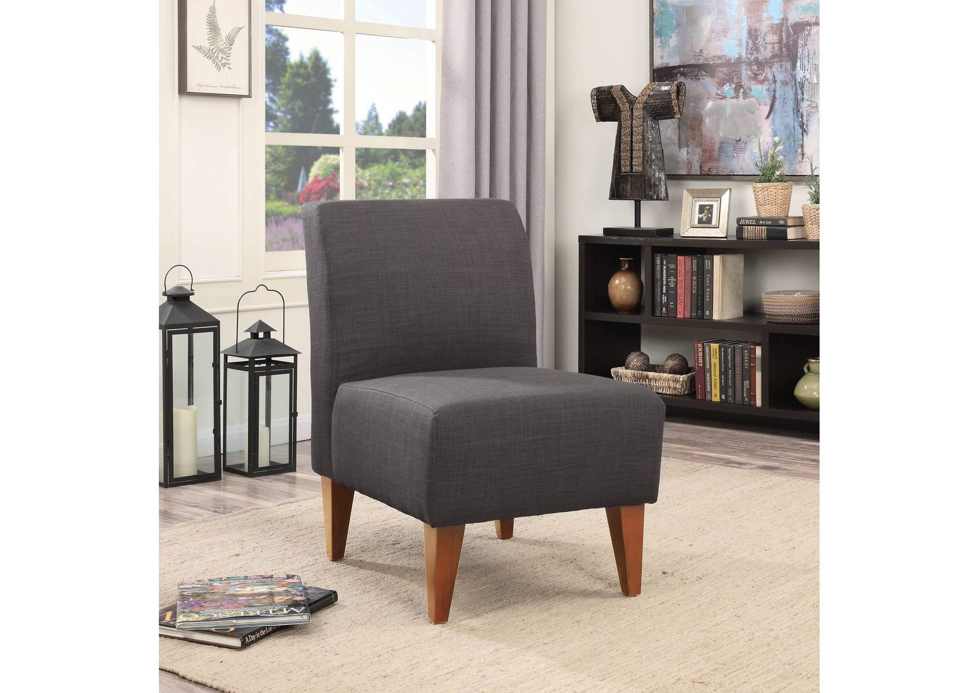 Scarlett Slipper Chair Heirloom Charcoal,Elements