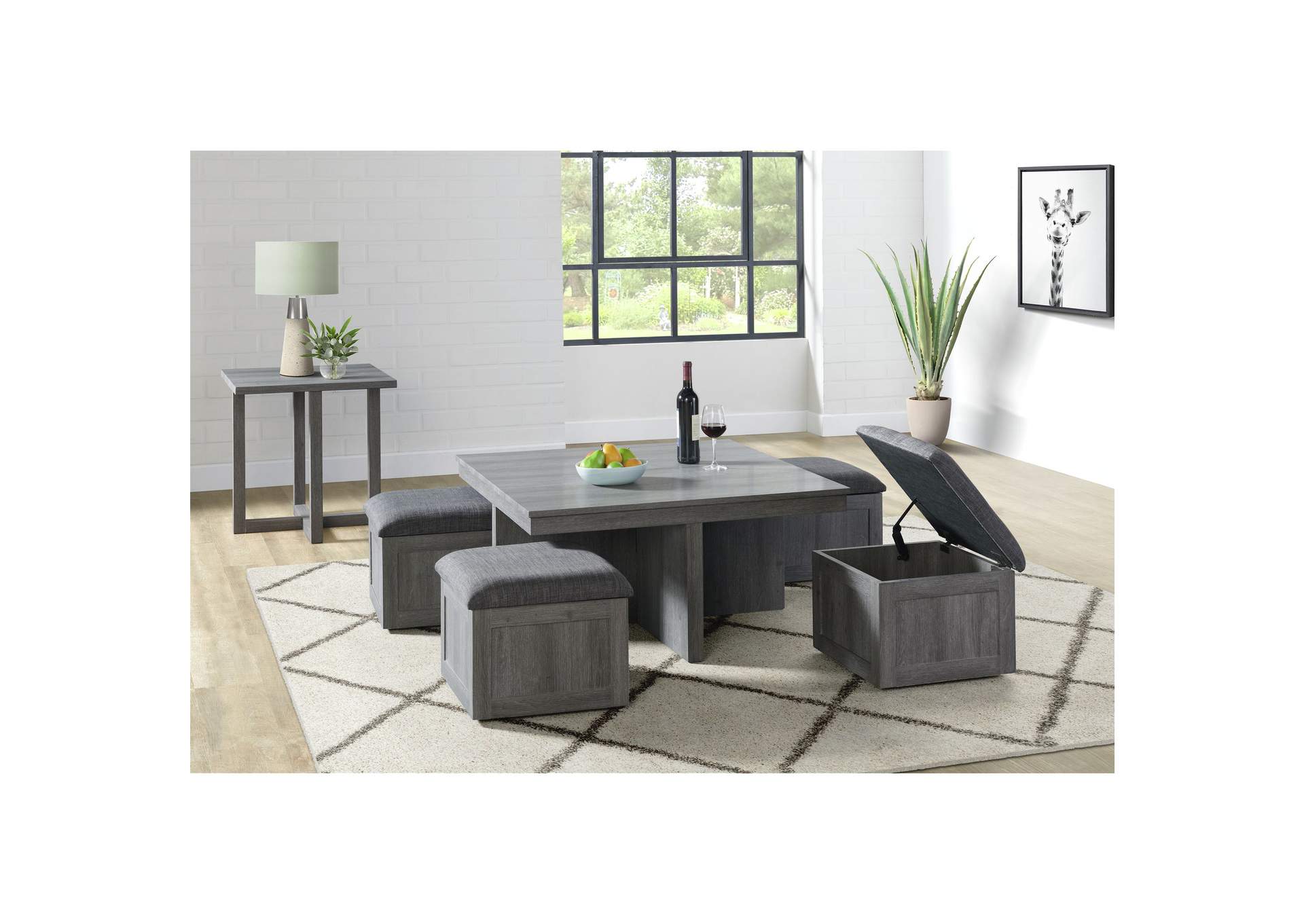 Uster 2 Piece Occasional Set - Coffee Table End Table,Elements