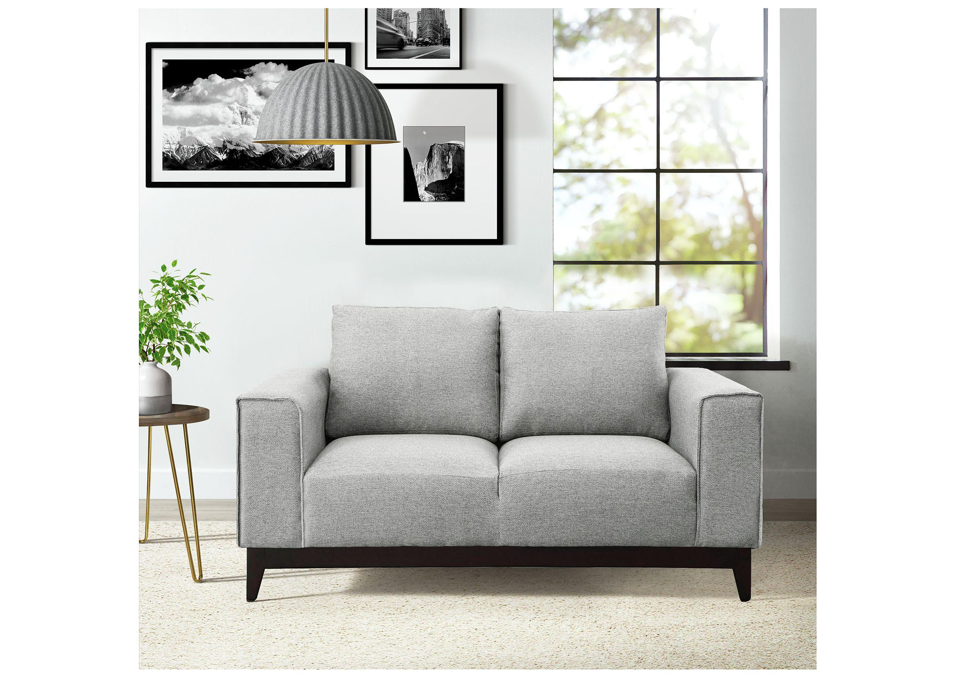 Westwood Loveseat In Light Grey,Elements