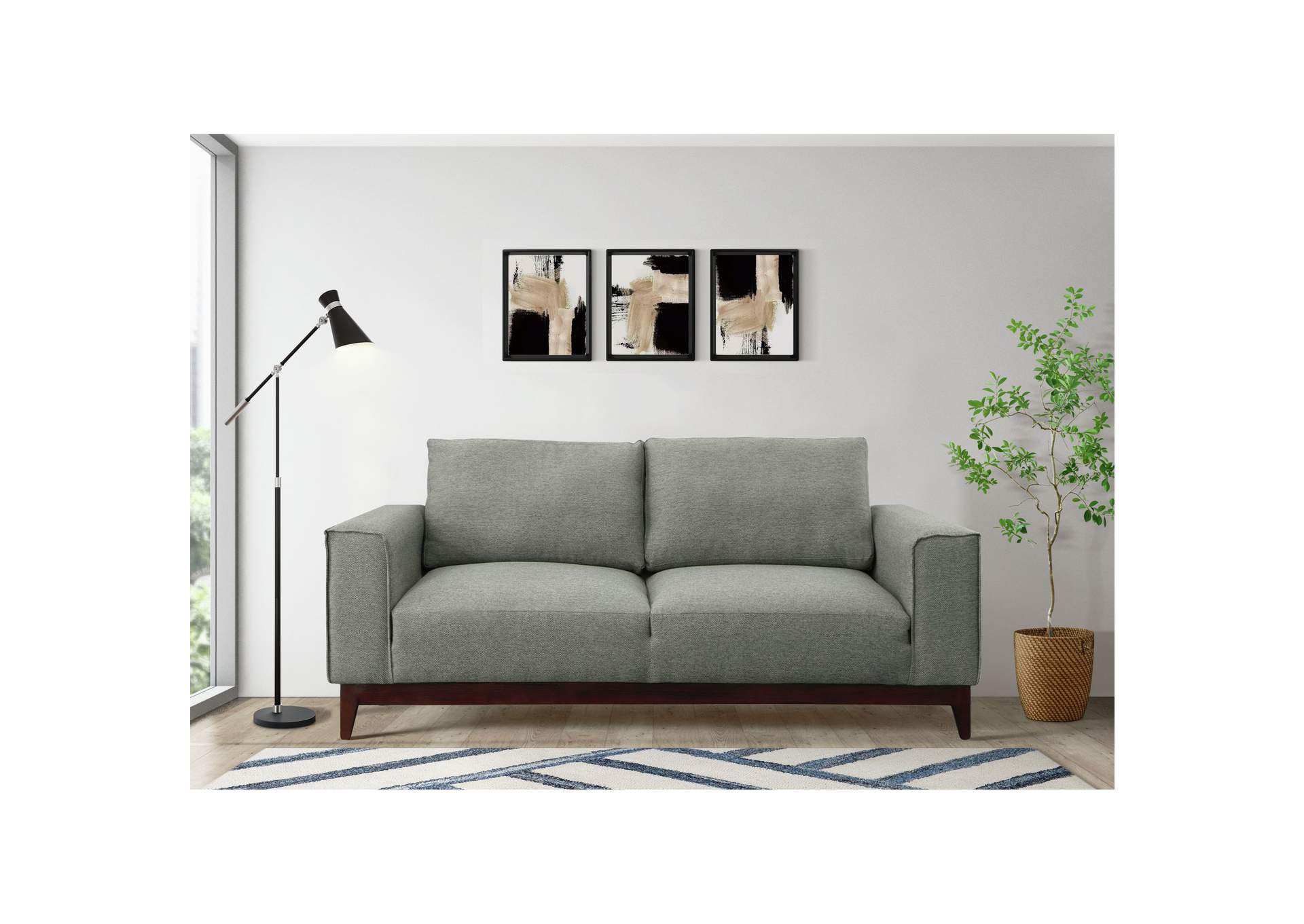 Westwood Sofa In Charcoal Grey,Elements