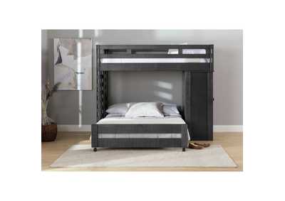 Image for Vista Grey Twin Over Full Basic Loft Bed With Desk