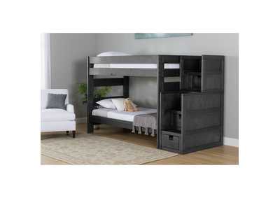 Image for Vista Grey Twin Over Twin Bunk With Staircase