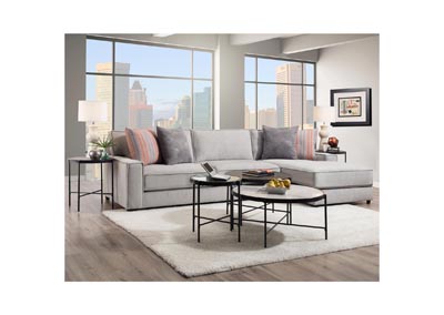 Image for 572 2 Pc Sectional With Right Hand Facing Chaise In Candor Ash And 4 Pillows