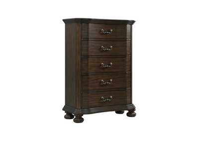 Espresso Avery 5 Drawer Chest Bewley S Furniture Shreveport La