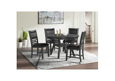 Image for Amherst Dining Side Chair With Pu Cushion Side Stretcher Grey Finish 2 Per Pack