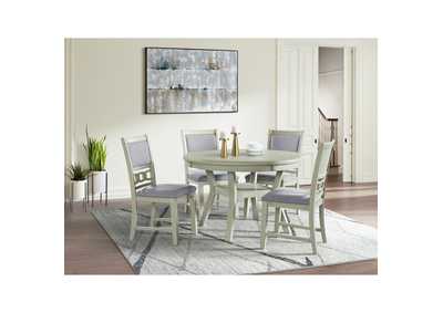 Amherst Dining Table With Wood Leg White Finish