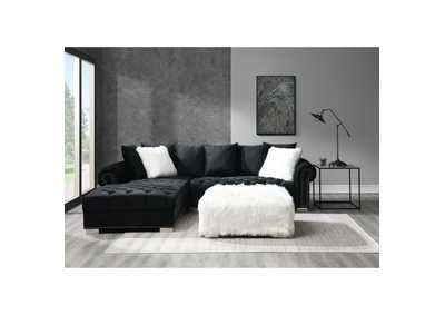 Image for Audrey Sectional Ottoman In White Fur