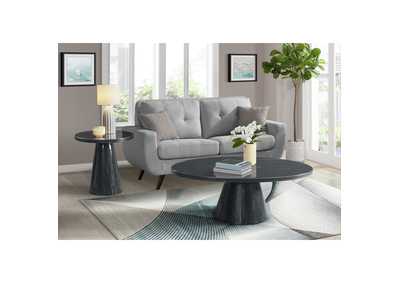 Image for Bellini Oval Coffee Table Complete In Grey