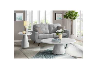 Image for Bellini Oval Coffee Table Complete In White