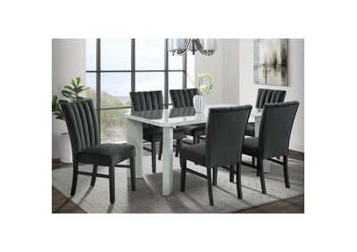Image for Bellini Side Chair In Black Velvet 2 Per Pack