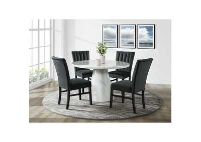 Image for Bellini Round Dining Table Complete In White